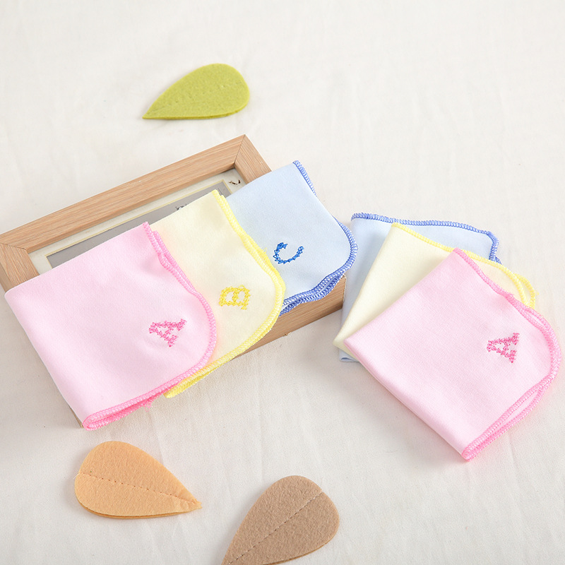 Toalla de saliva de algodón peinado Toalla de alimentación ABC Toalla de alimentación