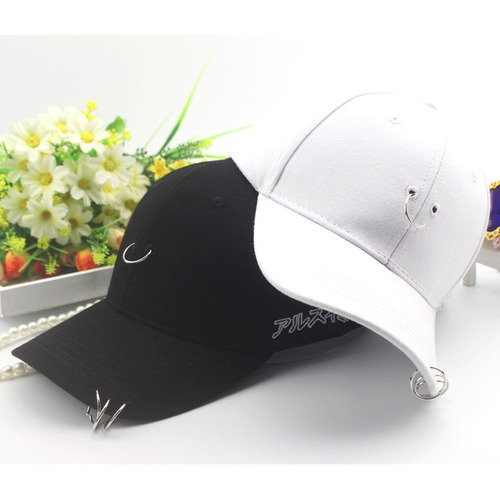 Children's Hat Wholesale Korean Style Iron Ring Duck Bill Hat Unisex Sun Hat Parent-Child Baseball Hat Outdoor Street Dance Hat