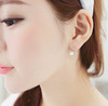 Fashionable earrings, evening dress from pearl, Korean style