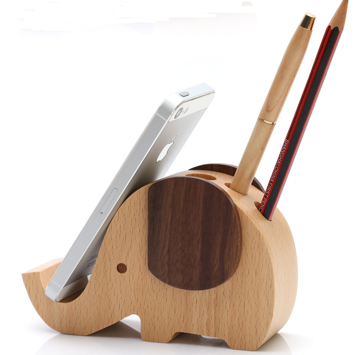 Regalo Portalápices de elefante multifuncional Soporte para teléfono móvil perezoso Soporte para teléfono móvil para estudiantes que aprenden muebles de escritorio