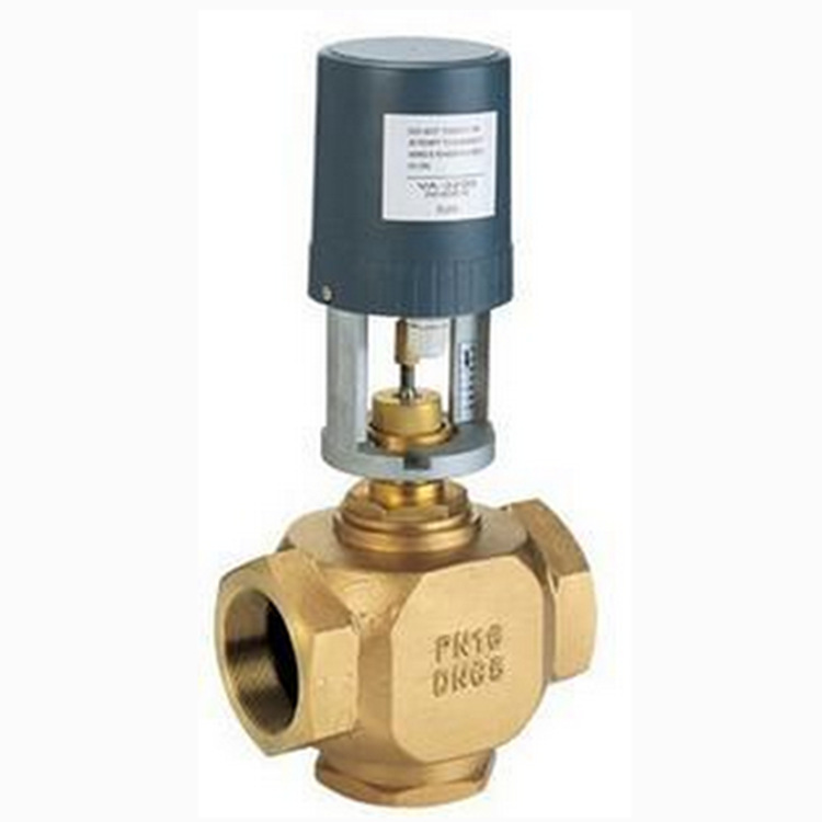 VB3200电动二通阀 三通阀 黄铜电动阀 比例式积分调节阀DN15-DN80