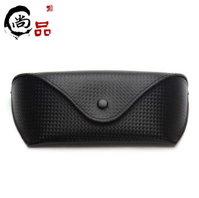 Grass pattern glasses box leather sunglasses box color film goggles box black sunglasses box can do logo