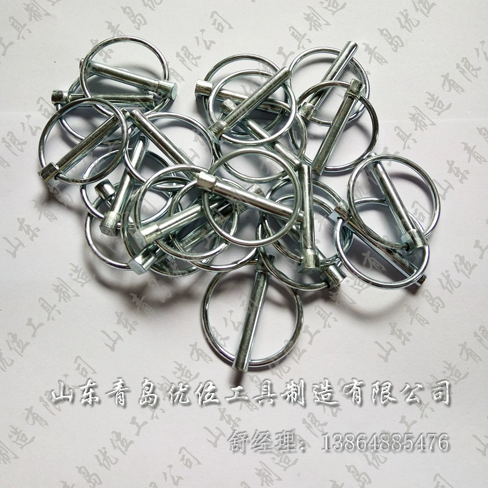 Штифт D-типа, соединительный штифт, крепежный штифт, предохранительный штифт, стальной шаровой штифт с железным кольцом, эластичный штифт