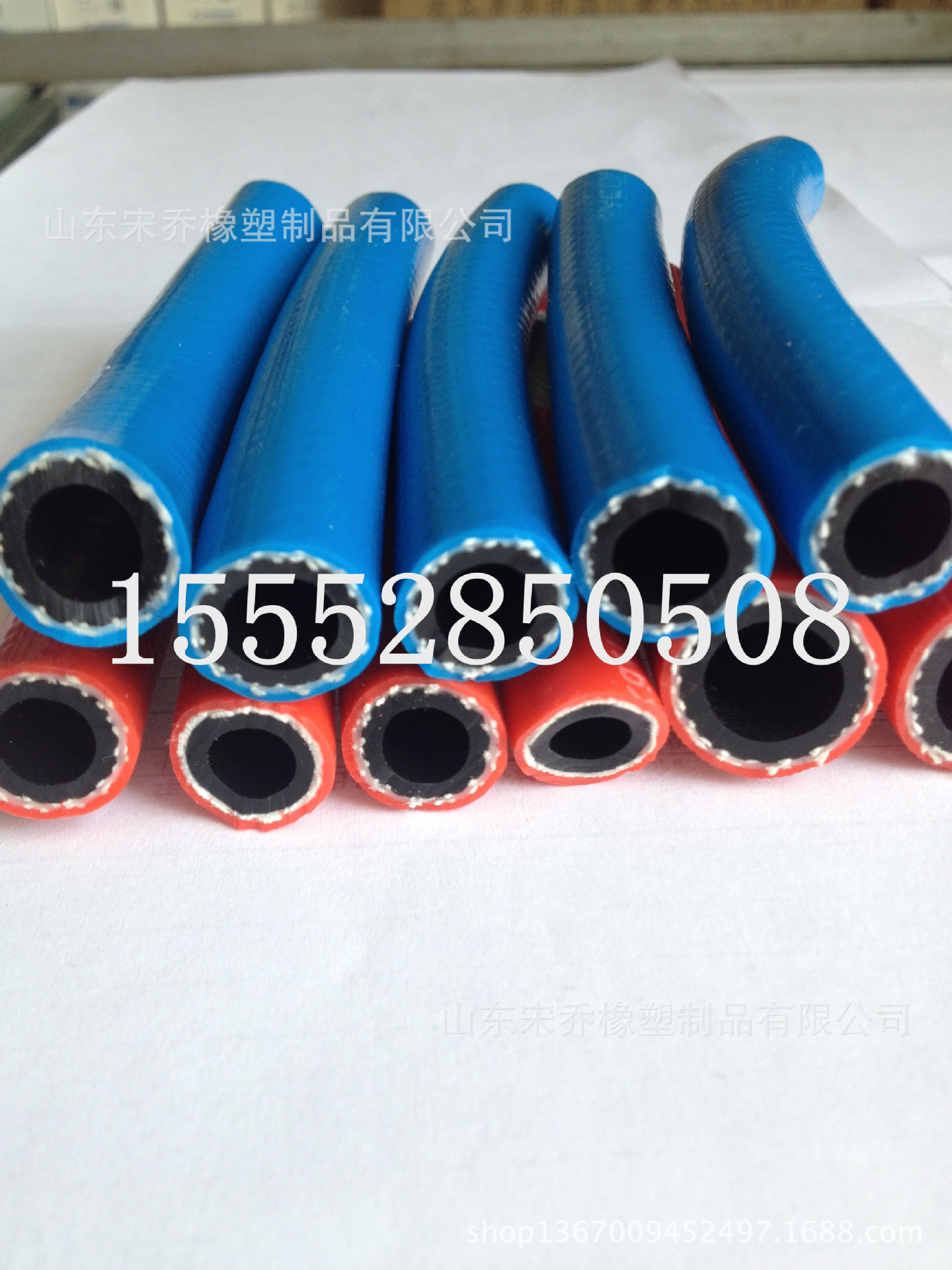 三胶两线光面高压管高压氧气管乙炔管工业氧气乙炔管