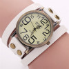 Leather retro watch suitable for men and women for leisure, cowhide, wholesale