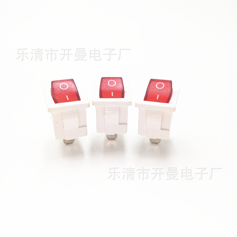 供应船型开关 电源开关 D1两档三档系列红白短脚长脚系列