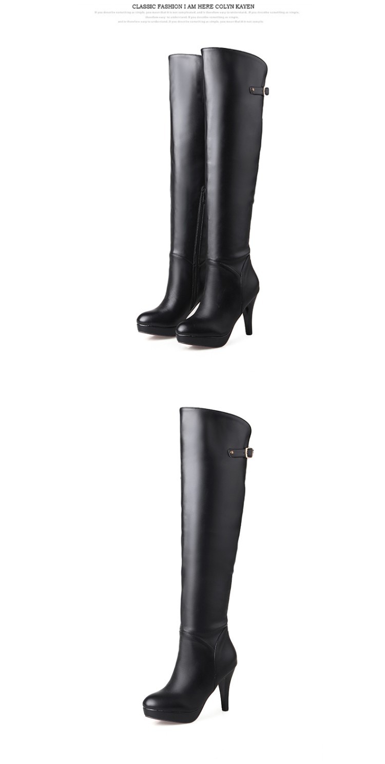 Bottes femme en PU artificiel - Ref 3355321 Image 14