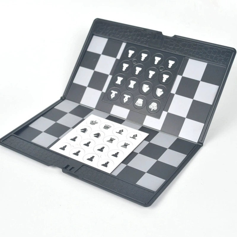 Magnetic foldable small handheld chess