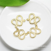 DIY饰品配件铸铜W扣手链项链连接扣 多色多规格饰品扣厂家批发