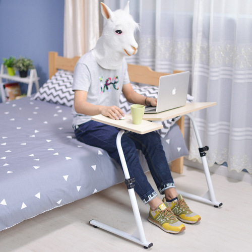 1【Factory direct sales】Simple laptop table, lazy table for bed, foldable lifting study table