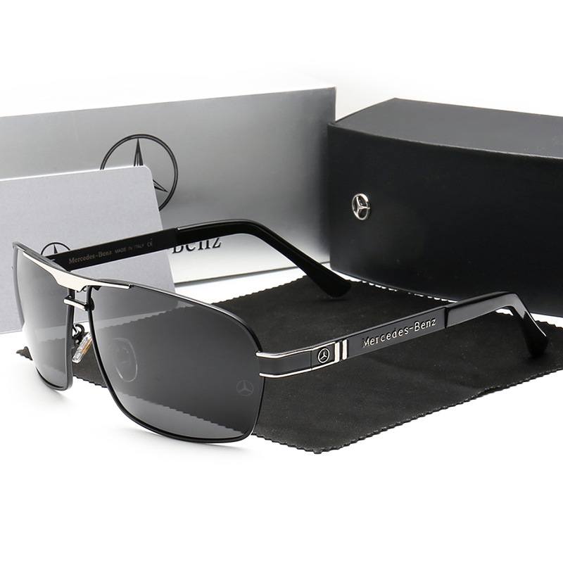 2018 new pattern Star Benz Sunglasses man Drive Sunglasses men and women Polarizer Box Driver Toad glasses