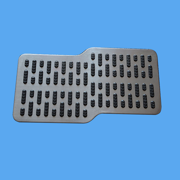 Stainless steel Car foor mat pedal Stainless steel Car foor mat patch door mat accessories stripe pedal