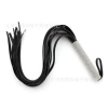 Black leather handles with diamond skin