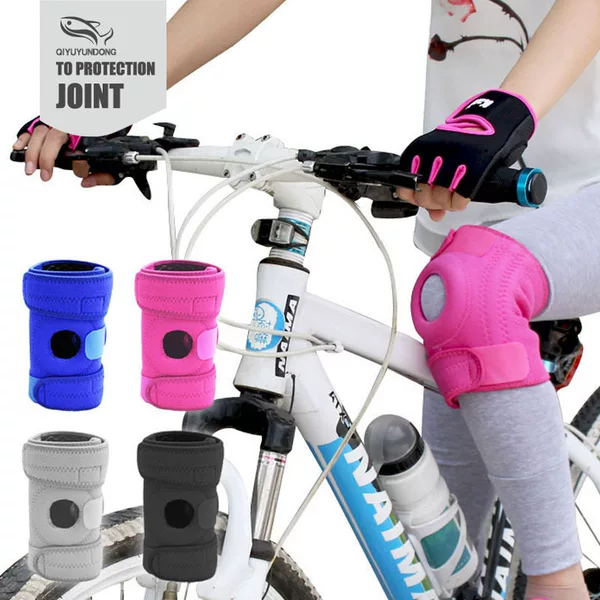 Spring Support Knee Pad Outdoor Cycling Mountaineering Sports Pressurized Knee Pad Patella Band Knee Pad Spring Silicone Knee Pad