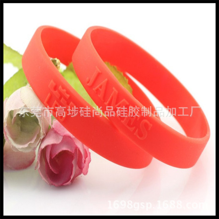 Fuente de la fábrica pulsera de silicona Buda Cadena de cuentas pulsera luminosa energía pulsera de silicona anillo de impresión convexo
