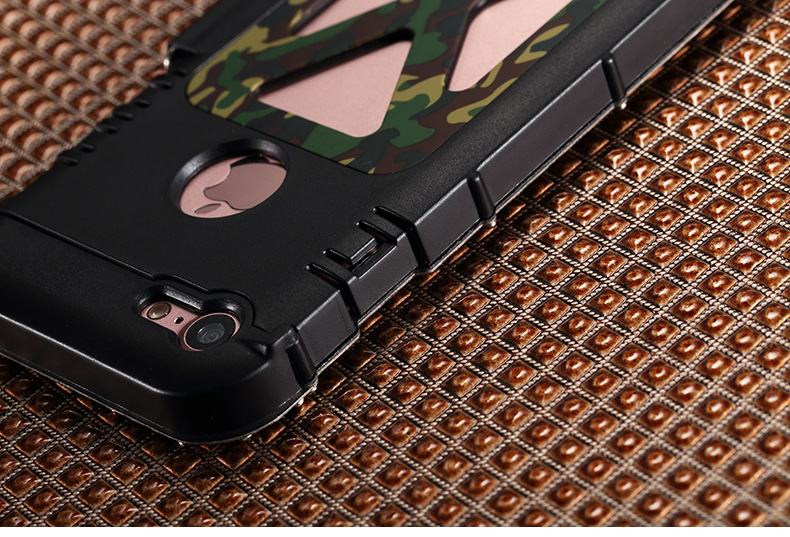 Armor King Iron Man Luxury Shockproof Stainless Steel Aluminum Metal Flip Case Cover for Apple iPhone 7 Plus & iPhone 7