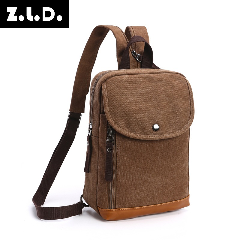 Casual canvas men's bag, new fashion, on...