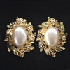 Earrings from pearl, accessories, new collection, Korean style