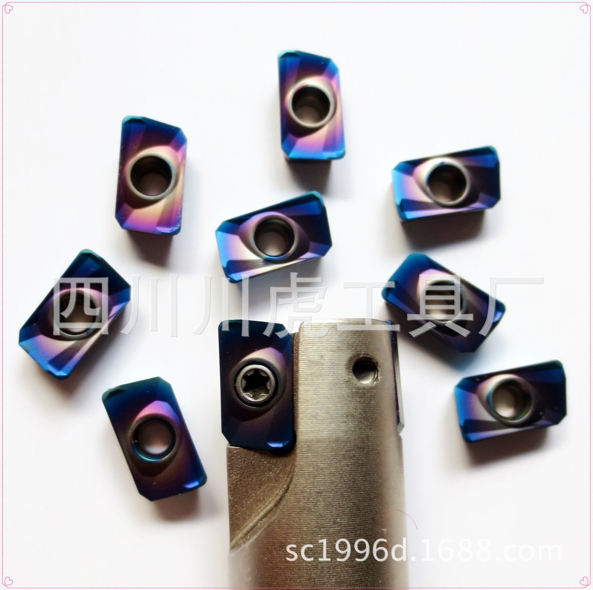 蓝色涂层刀片/高硬涂层铣刀片：APMT1135PDER-H2 WGB502