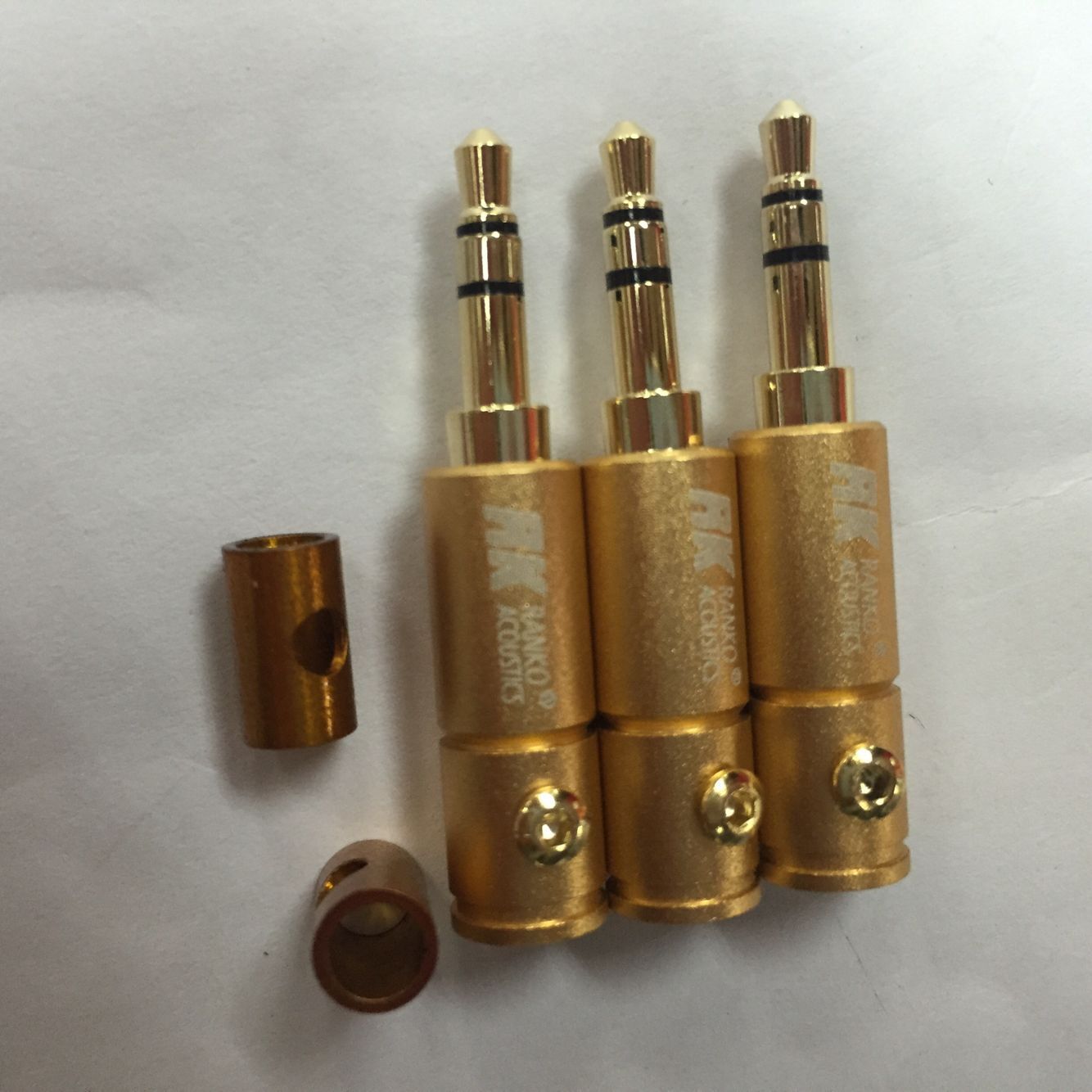 全金色3.5立体四件套/金色3.5立体插头/3.5立体音频插