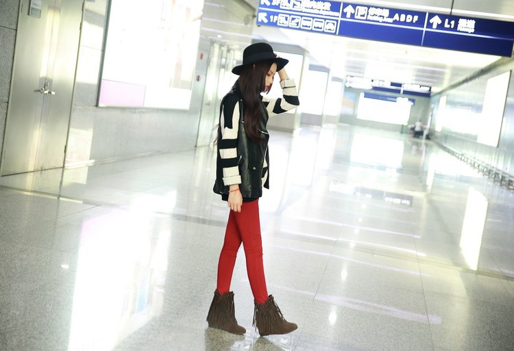 Bottes femme en PU artificiel - Ref 3355230 Image 19