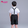 Dress, school flower boy costume, children's black suit, trousers, overall