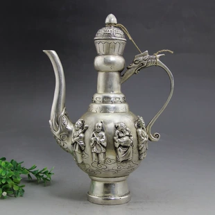 Медный карманный фляжка, ретар чайник, домашний декор