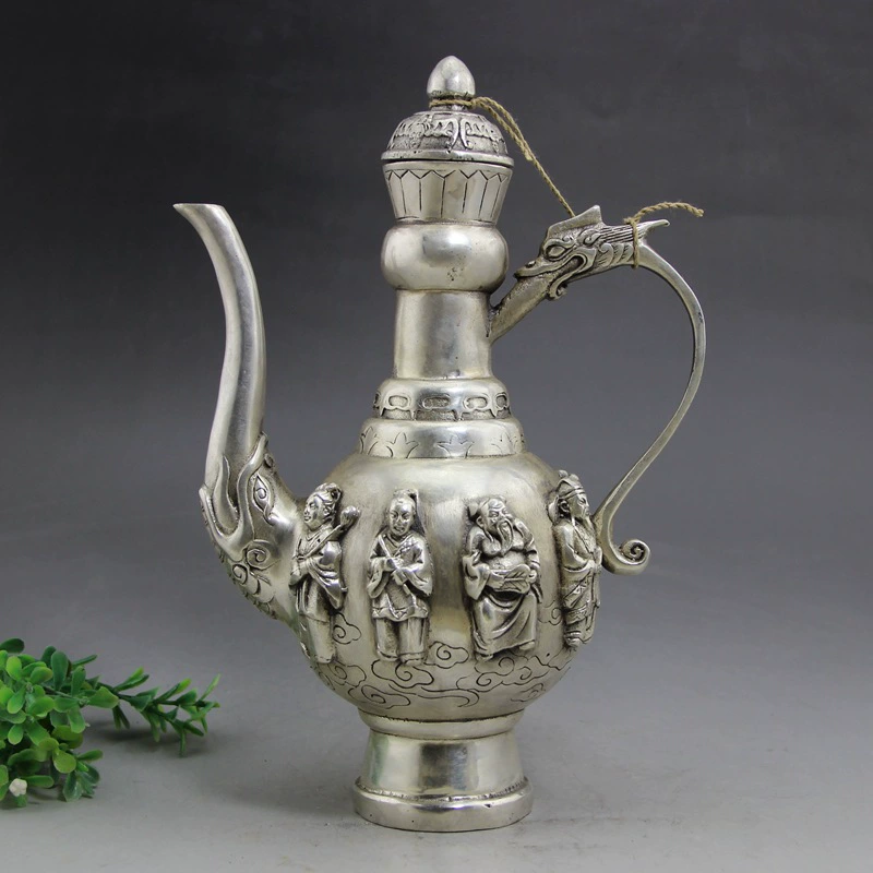 Медный карманный фляжка, ретар чайник, домашний декор