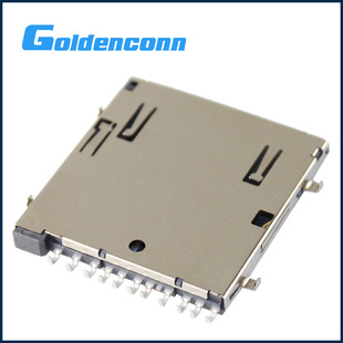 Micro SD CARD托 连接器 NO PUSH 9PIN SMT 卧式 Micro sd卡托-阿里巴巴