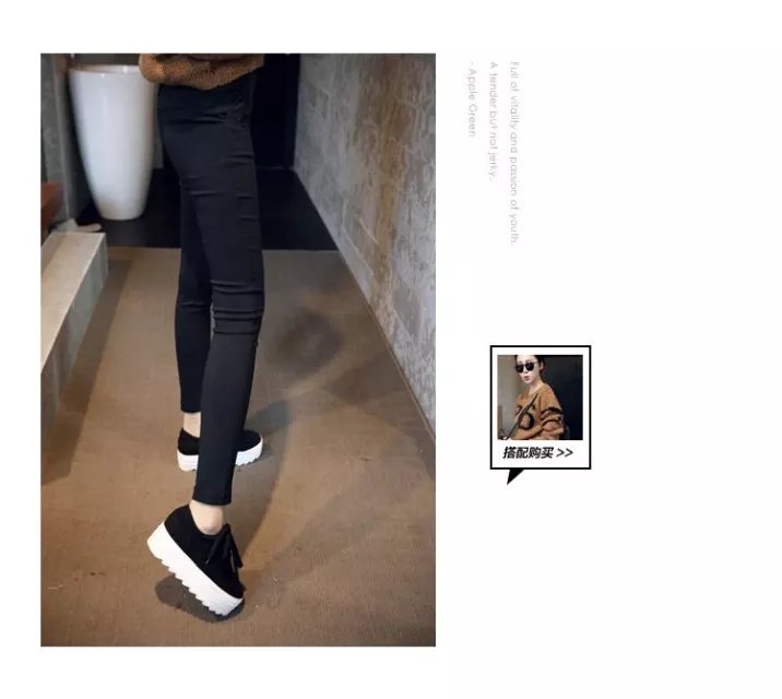 纯黑女裤详情图片3