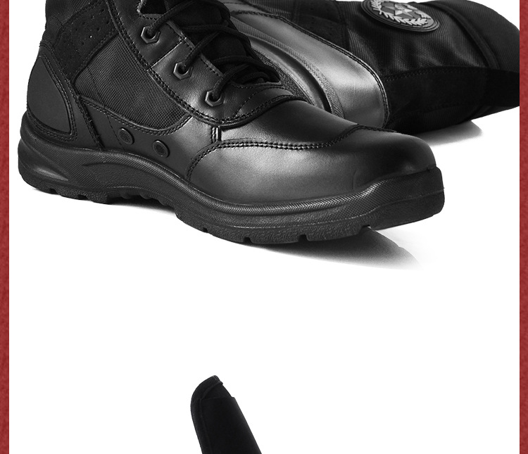 Boots militaires pour homme en cuir - Ref 1397496 Image 28