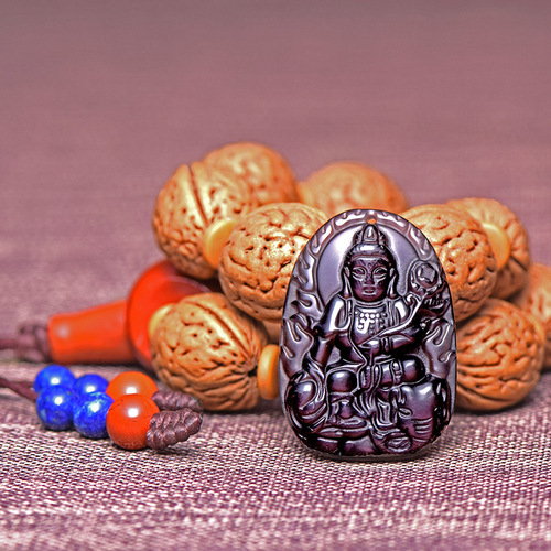 Obsidian Ice-Rainbow Eye Small Flame Version Ice Color Children's Edition Eight Great Guardians' Destined Buddha