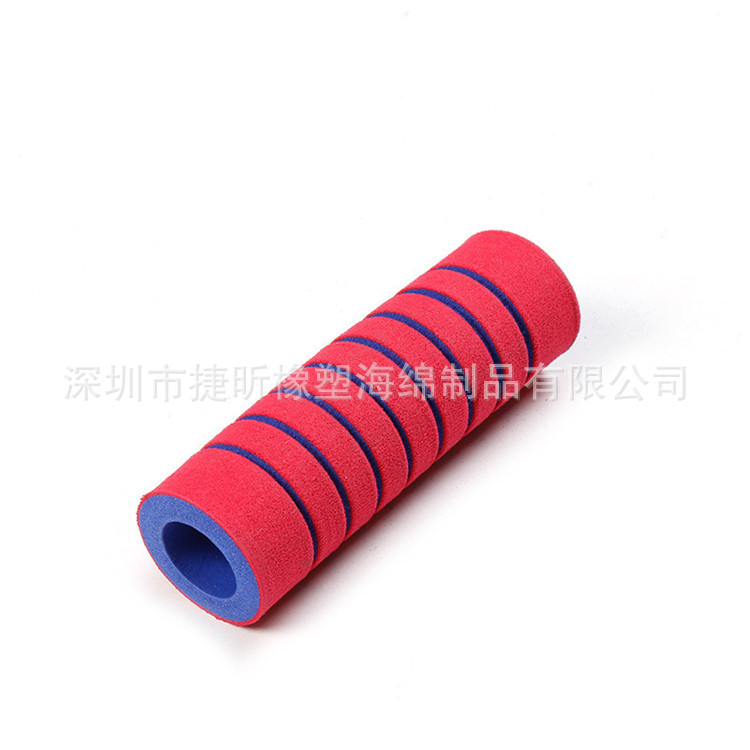 厂家供应 nbr橡塑海绵哑铃把套 双色磨面护套