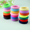 Do not entangle high -bombs nylon solid color towel ring 5 sets of hair accessories children's rubber band sellers gift good supply