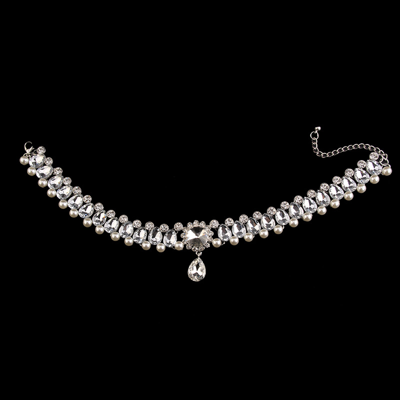 Artificial Gemstones Material Sweet Water Droplets Artificial Gemstones Choker Wholesale