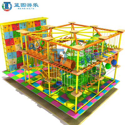 户外儿童拓展训练设备直销 厂家定做室内外游乐场体能探险乐园|ms
