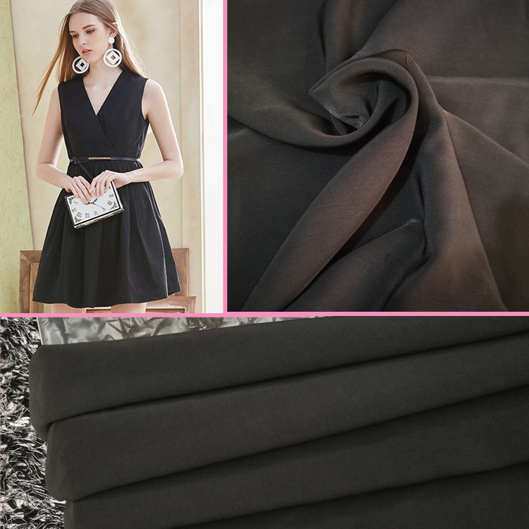 厂家供应 全涤水洗绒服装面料 现货学士服女装衬衫连衣裙面料