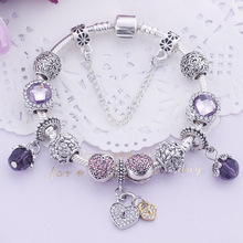 情人節禮物紫水晶小眾手鏈DIY串珠女士流行串飾手飾民族風手環