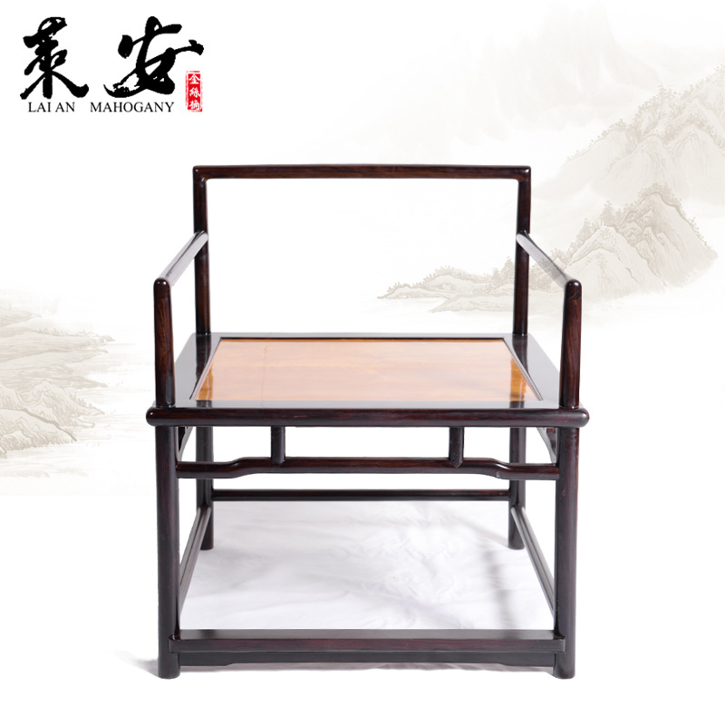 Nan Watkins Solid wood furniture desk New Chinese style Round-backed armchair Armchairs seat for meditation Book tables and chairs Ming seat for meditation Leisure chair