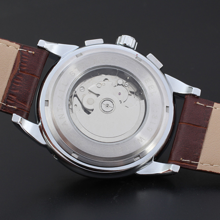 Forsining Mechanical Watch For Men With Calendar And Solar Power_voghion.com