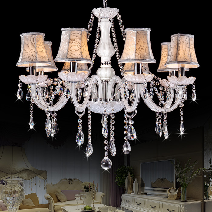 Guzhen fábrica negro 10-cabeza tela araña de cristal grande sala de estar Hotel ingeniería Hotel KTV entretenimiento lugar