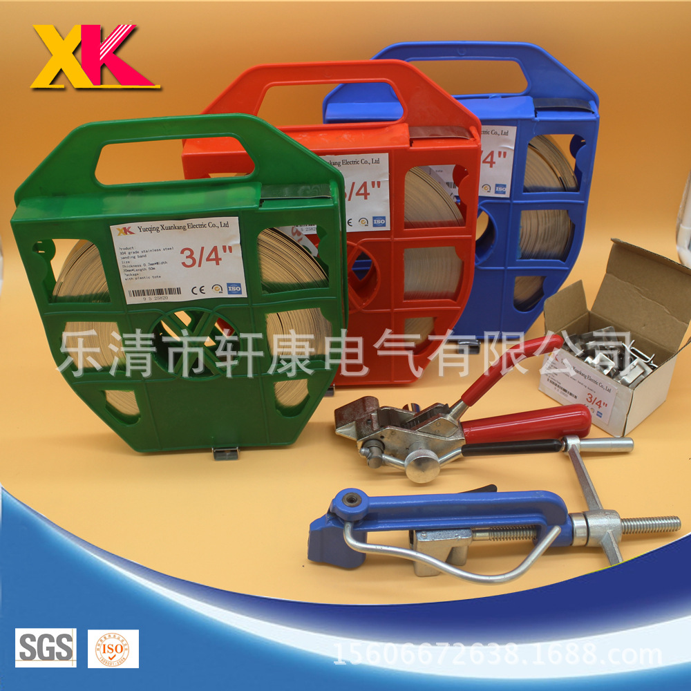 不锈钢盘带  扎带扣  捆绑扎带  盘带 捆绑摄像头扎带