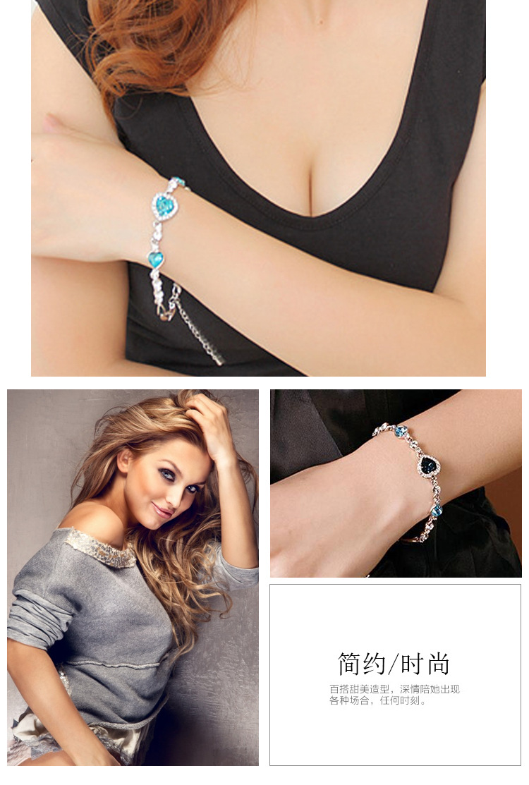 Korean Fashion Crystal Bracelet For Women Wholesale display picture 4