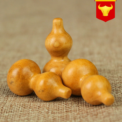 Tao Wood Gourd DIY Disassembled Solid Wood Six Character True Word Small Gourd Engraved Craft Supply Accessories Large Wholesale