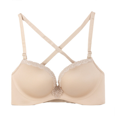 factory Direct selling wholesale Spring and summer new pattern Cross-belt Beautiful back Backless Bras Wireless Gather Seamless underwear