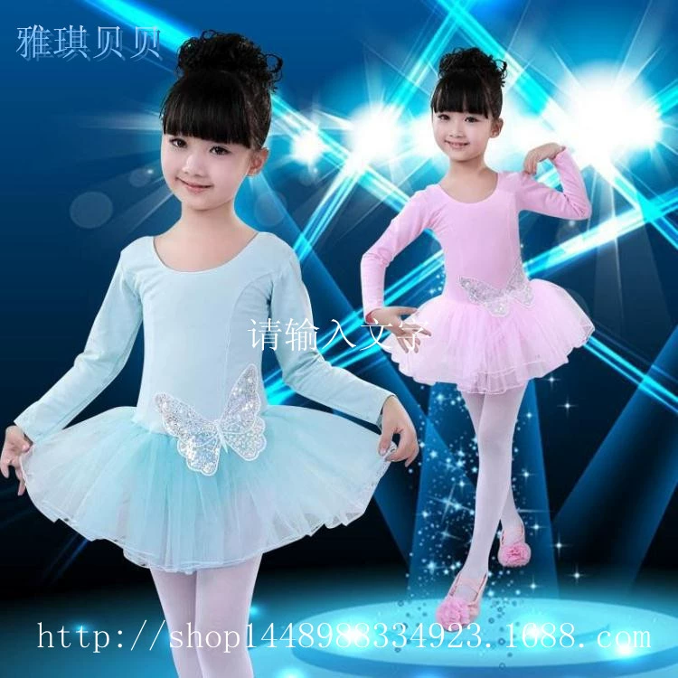 Детское детское платье для тренировок, танцевальное платье для девочек, балетное платье для латинских танцев, цельное платье с трехмерным бантом