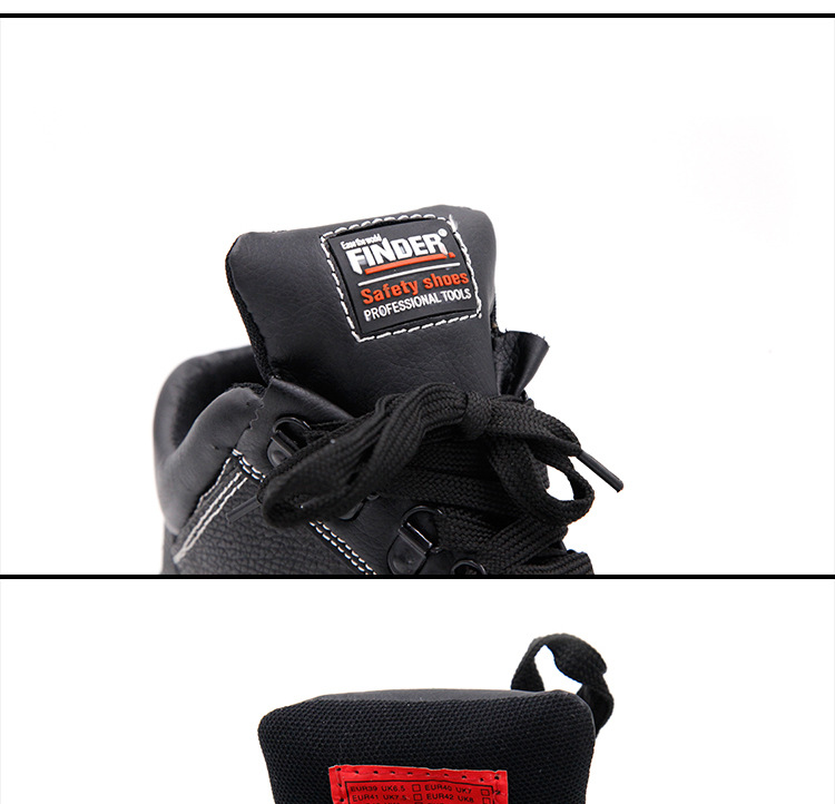 车间防砸安全鞋冬季 劳保工作鞋 牛皮防穿刺钢头足部防护鞋详情图15