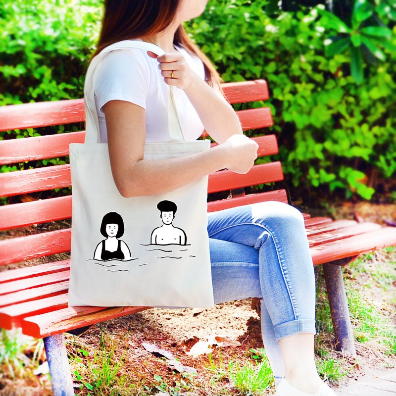 Hot selling cotton bag creative canvas tote bag pure cotton tote bag cotton tote bag can print LOGO