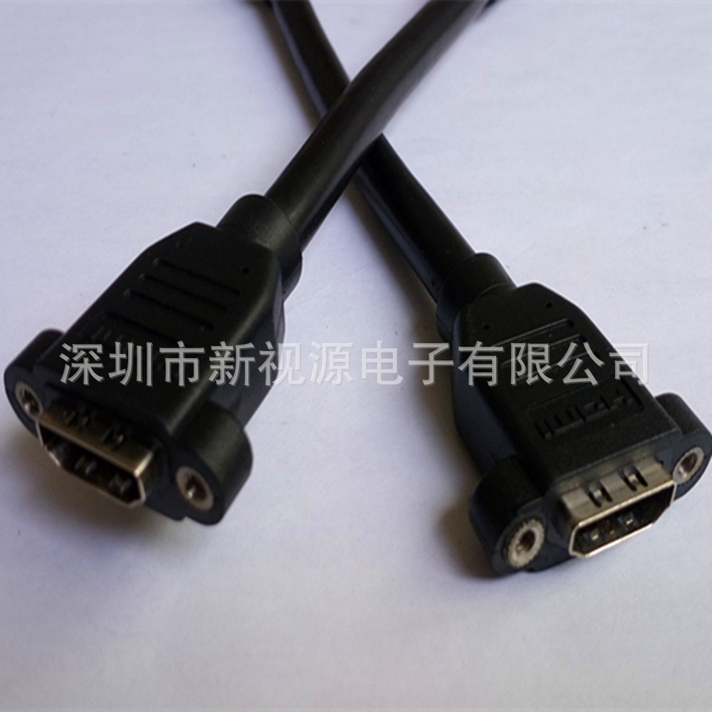 HDMI母对母头带耳朵内置螺母 HDMI线 延长线 标准线 纯铜