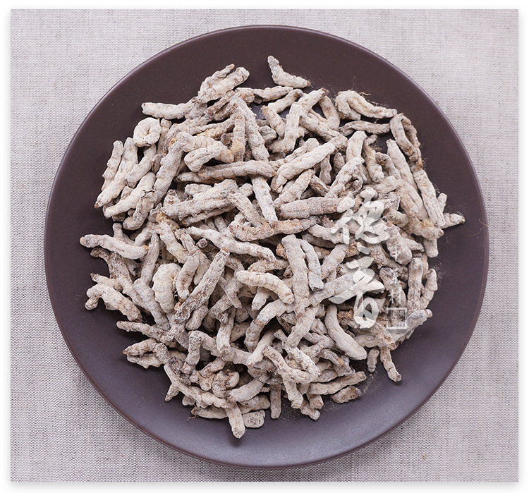 White Silkworm Jiang Can 500g Dried Bombyx Batryticatus Bulk Herb for Decoction and Powder key features